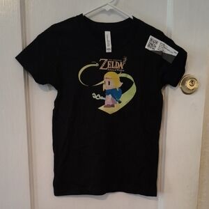 Bella Canvas | Kids Black Tee with Zelda Graphic
